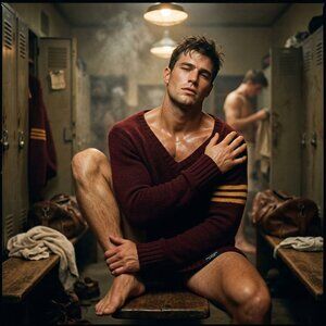 Abercrombie & Fitch Men Burgundy Wool Varsity Sweater Medium Vintage Preppy 90s